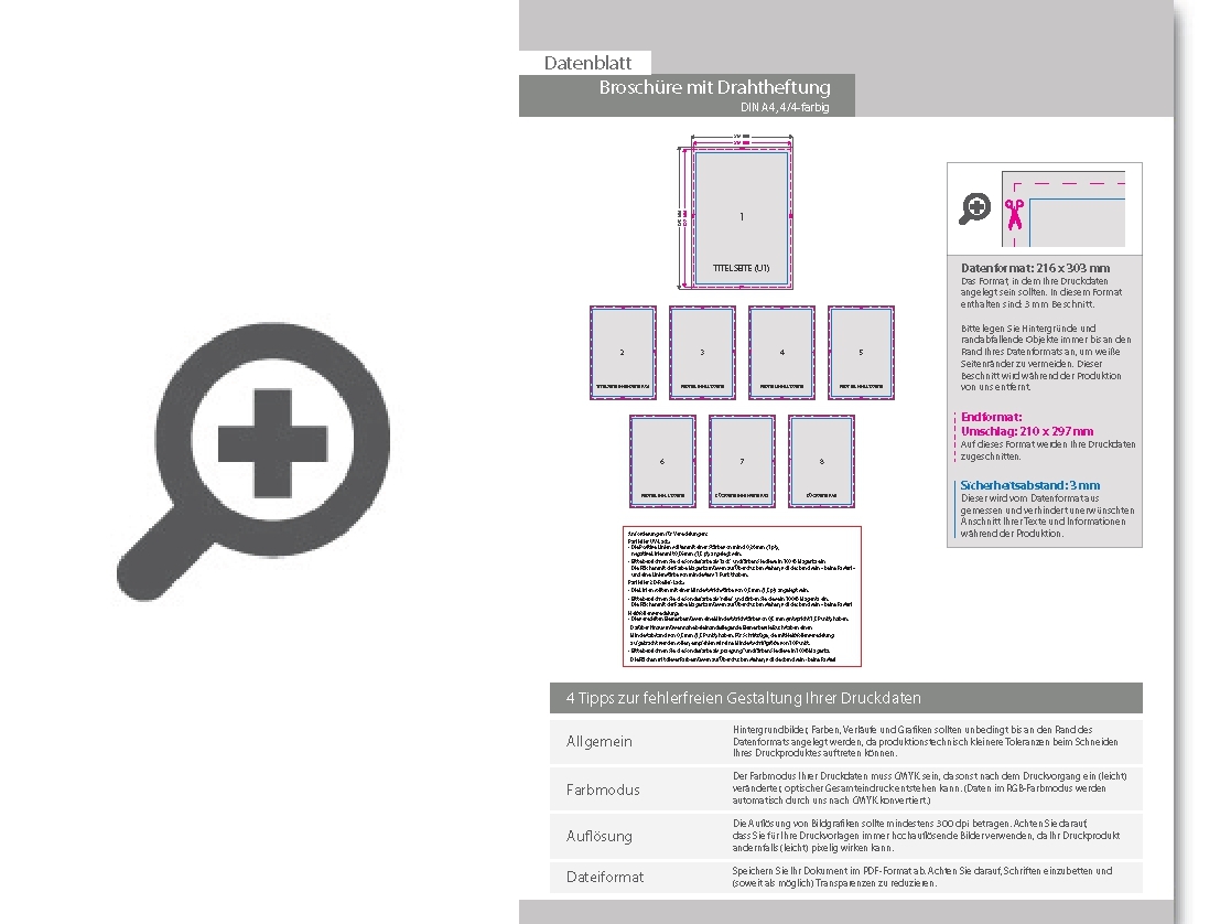 Product Bild brosch__re_mit_drahtheftung__endformat_din_a4__120-seitig