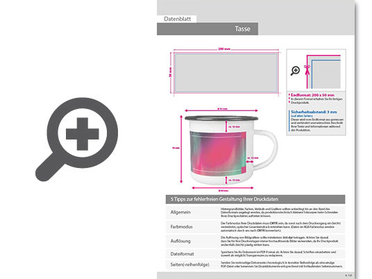 Product Bild robuste_emaille_tasse__bedruckt_in_brillanter_fotoqualit__t_mit_ihrem_motiv